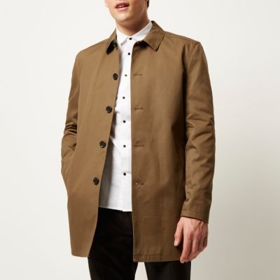 Brown smart minimal mac coat